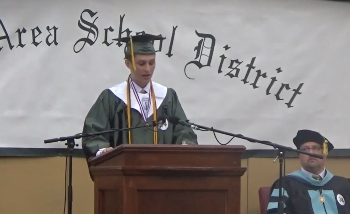 Peter Butera at his high school graduation.