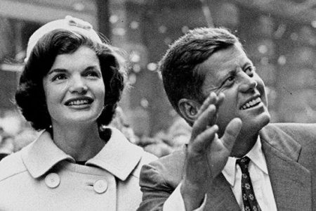 President John F. Kennedy and wife Jacquline ride up Broadway in New York City. (Photo by Frank Hurley/NY Daily News Archive via Getty Images)