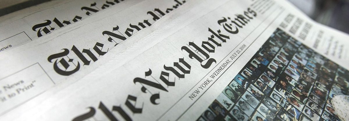 A copy of the New York Times.