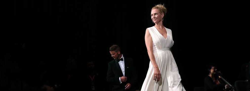 Uma Thurman attends the opening ceremony of the 52st Karlovy Vary International Film Festival (KVIFF) on June 30, 2017 in Karlovy Vary, Czech Republic. (Photo by Ronny Hartmann/Getty Images)