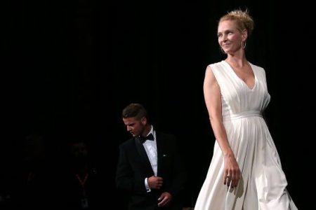 Uma Thurman attends the opening ceremony of the 52st Karlovy Vary International Film Festival (KVIFF) on June 30, 2017 in Karlovy Vary, Czech Republic. (Photo by Ronny Hartmann/Getty Images)