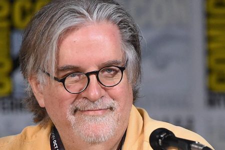Writer/producer Matt Groening attends "The Simpsons" panel during Comic-Con International 2017 at San Diego Convention Center on July 22, 2017 in San Diego, California.