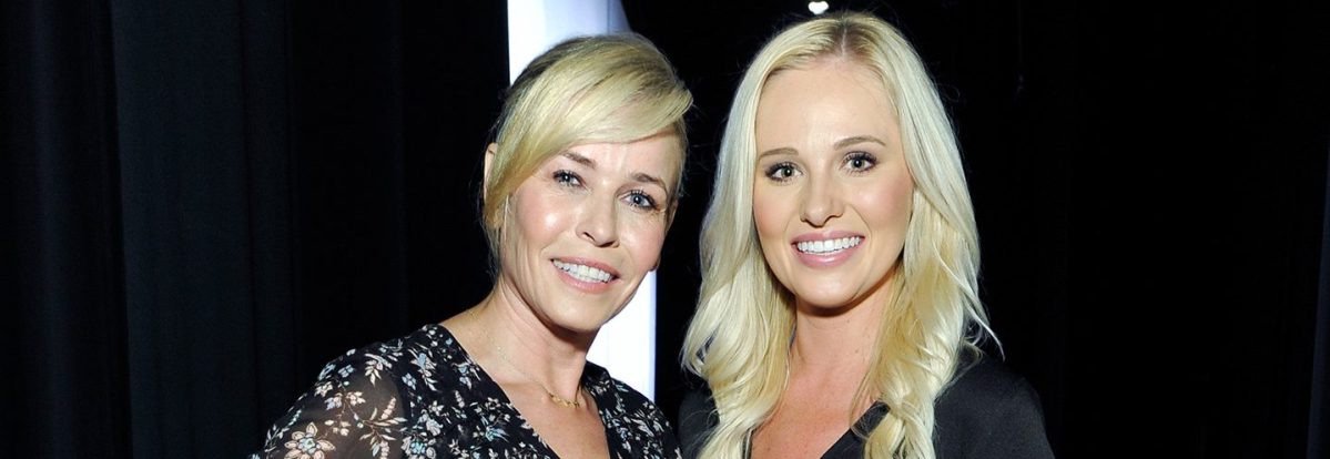 Chelsea Handler (L) and Tomi Lahren at Politicon at Pasadena Convention Center on July 29, 2017 in Pasadena, California. (Photo by John Sciulli/Getty Images for Politicon)