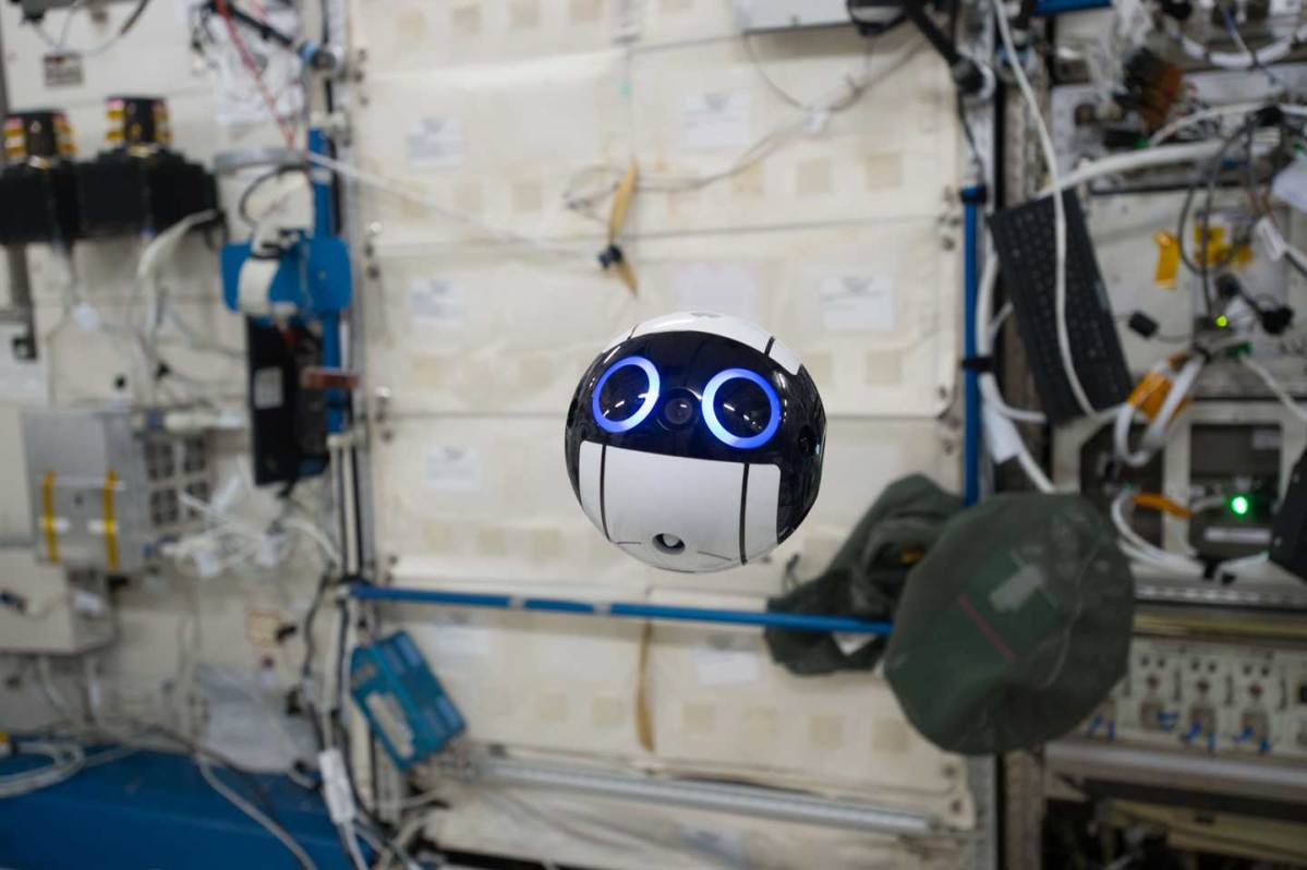 camera drone on the ISS