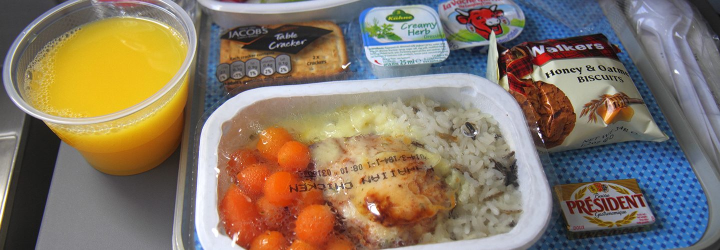 One expert talks to Bloomberg about why you should stop eating food on planes.