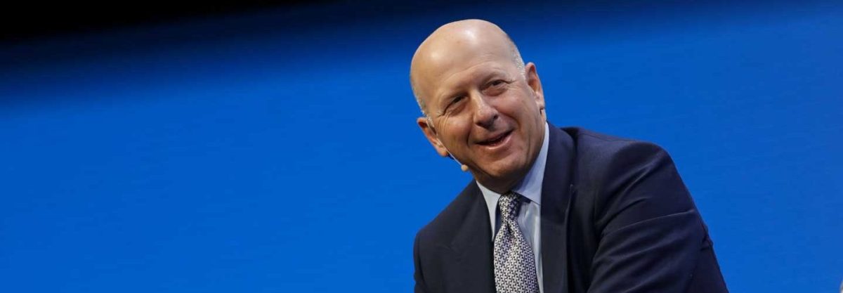 David Solomon, co-president and co-chief operating officer of Goldman Sachs & Co., speaks during the Milken Institute Global Conference in Beverly Hills, California, U.S., on Monday, May 1, 2017. (Patrick T. Fallon/Bloomberg via Getty Images)