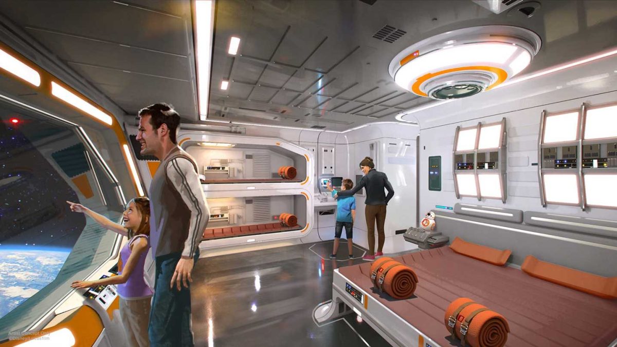 Guests continue their immersive Star Wars experience at the planned resort.
(Disney/Lucasfilm)