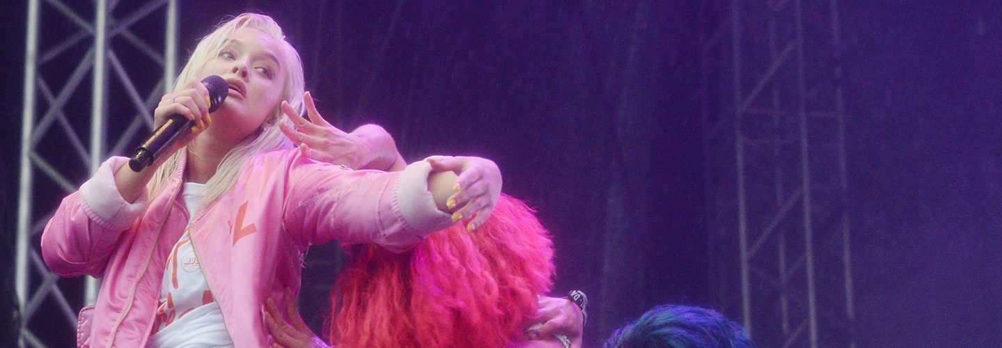 Zara Larsson performs at the Way Out West music festival in Slottsskogen on August 12, 2016 in Gothenburg, Sweden.