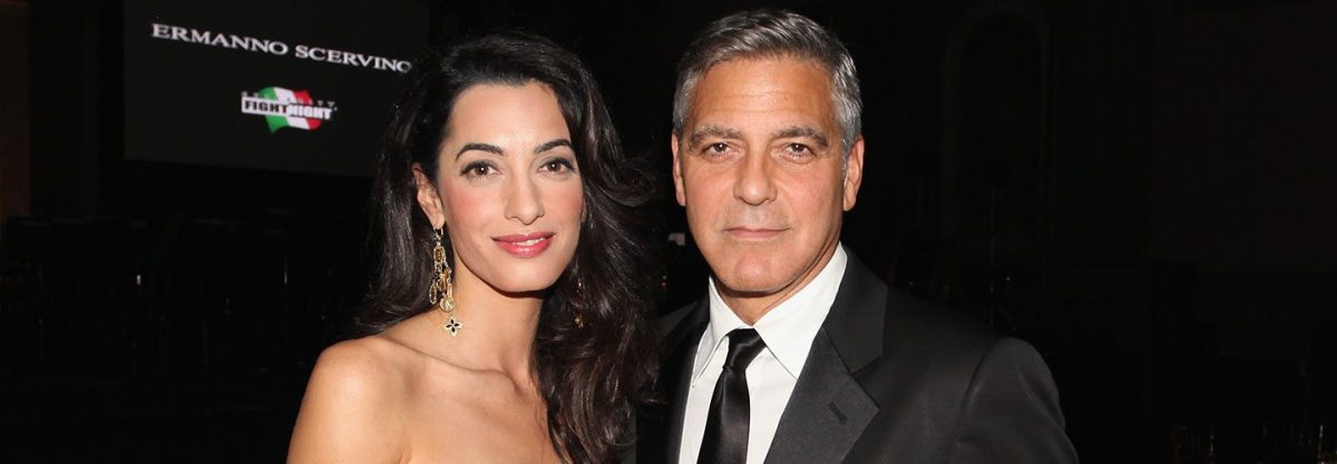 George and Amal Clooney in Italy in 2014.