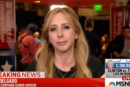 Then-campaign staffer A.J. Delgado appears on Rachel Maddow in October of 2016.