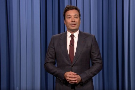 Jimmy Fallon delivers a somber monologue on August 14, 2017. (YouTube)