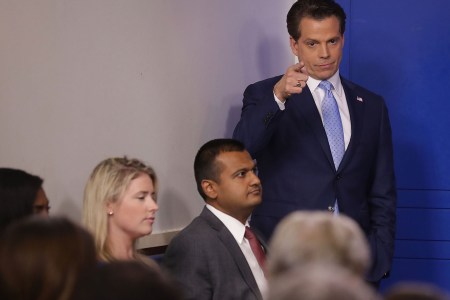 Anthony Scaramucci attends the daily White House press briefing in the Brady Press Briefing Room at the White House July 21, 2017 in Washington, DC.