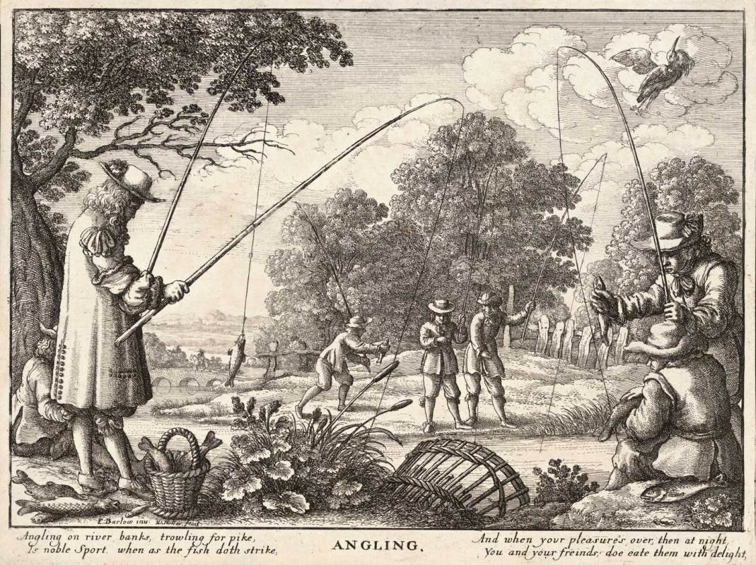 'Angling' was a popular past time in the 1600s and served as the inspiration for Walton's book. (Wikimedia Commons)