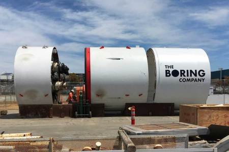 Elon Musk's tunnel boring machine