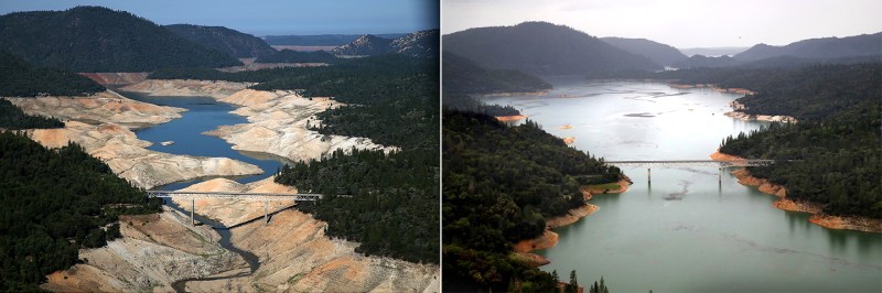 California drought before and after