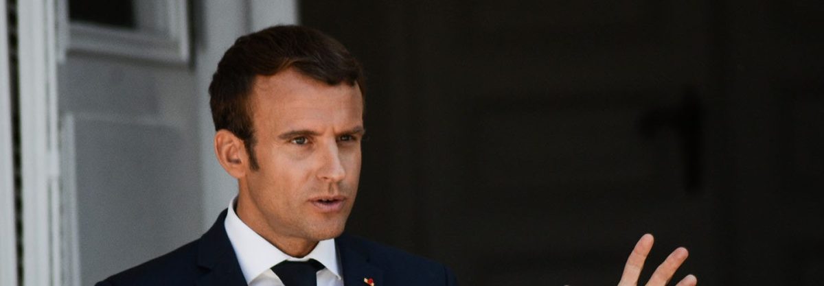The French President Emmanuel Macron