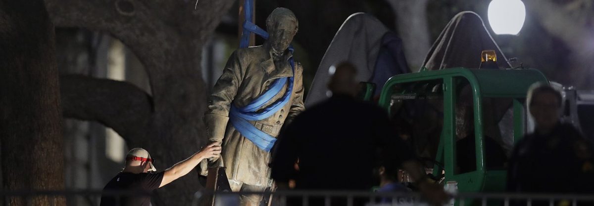 One of the 3 confederate statues removed from University of Texas, Austin