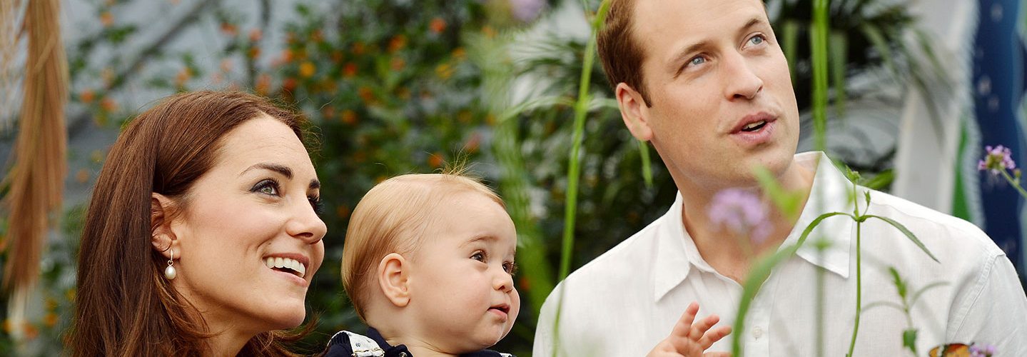 Princess Kate and Prince William with their eldest child, George.