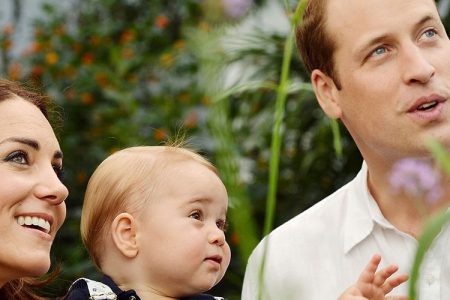 Princess Kate and Prince William with their eldest child, George.