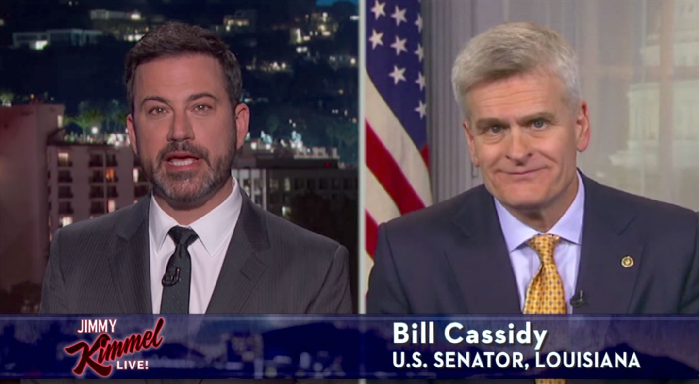 Jimmy Kimmel on Bill Cassidy's health care bill. (YouTube)