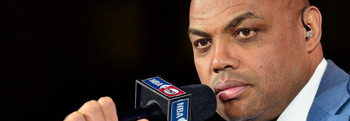 A close up shot of NBA TNT Analyst, Charles Barkley talking on set before the New York Knicks game against the Cleveland Cavaliers on October 25, 2016 at Quicken Loans Arena in Cleveland, Ohio. NOTE TO USER: User expressly acknowledges and agrees that, by downloading and or using this Photograph, user is consenting to the terms and conditions of the Getty Images License Agreement. Mandatory Copyright Notice: Copyright 2016 NBAE (Photo by David Dow/NBAE via Getty Images)
