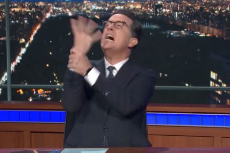 Stephen Colbert releases his own "meltdown" video. (YouTube/CBS)