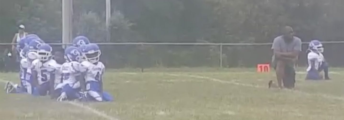 Entire Eight-and-Under Football Team Kneels During National Anthem