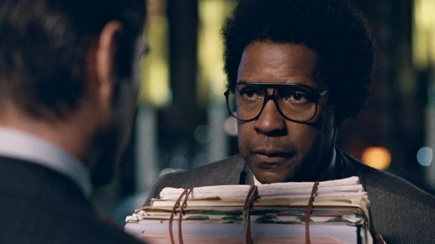 Denzel Washington as Roman J. Israel, Esq. (Sony Pictures/IMDB)