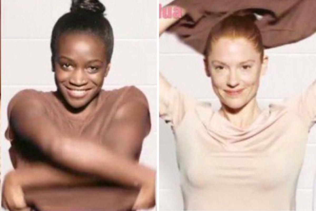 A screengrab from the Dove ad many viewers called racist. (YouTube)
