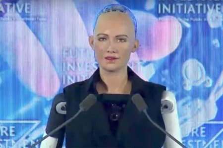 Sophia Robot, the world's first artificially intelligent citizen. (YouTube)