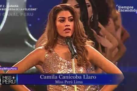 Miss Peru contestant. (YouTube)