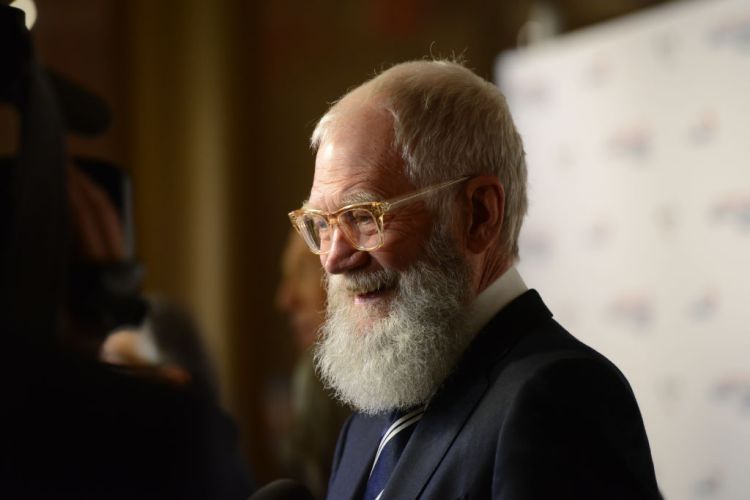 David Letterman is interviewed on the red carpet as he arrives at the Kennedy Center on Oct. 22, 2017 in Washington, DC.    David Letterman is the recipient of the 20th annual Mark Twain Prize for American Humor. (Photo by Kate Patterson for The Washington Post via Getty Images)