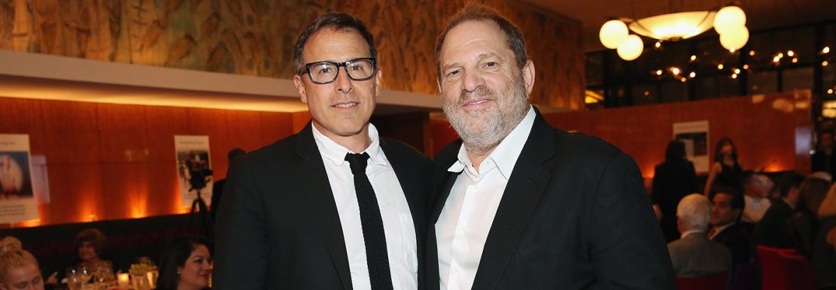 David O. Russell (L) and Harvey Weinstein