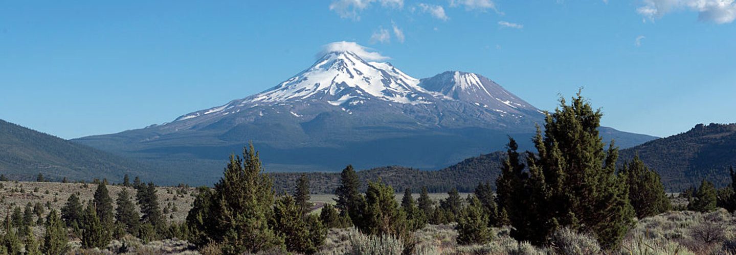 Mount Shasta, is located at the southern end of the Cascade Range in Siskiyou County, California (Photo by Carol M. Highsmith/Buyenlarge/Getty Images)