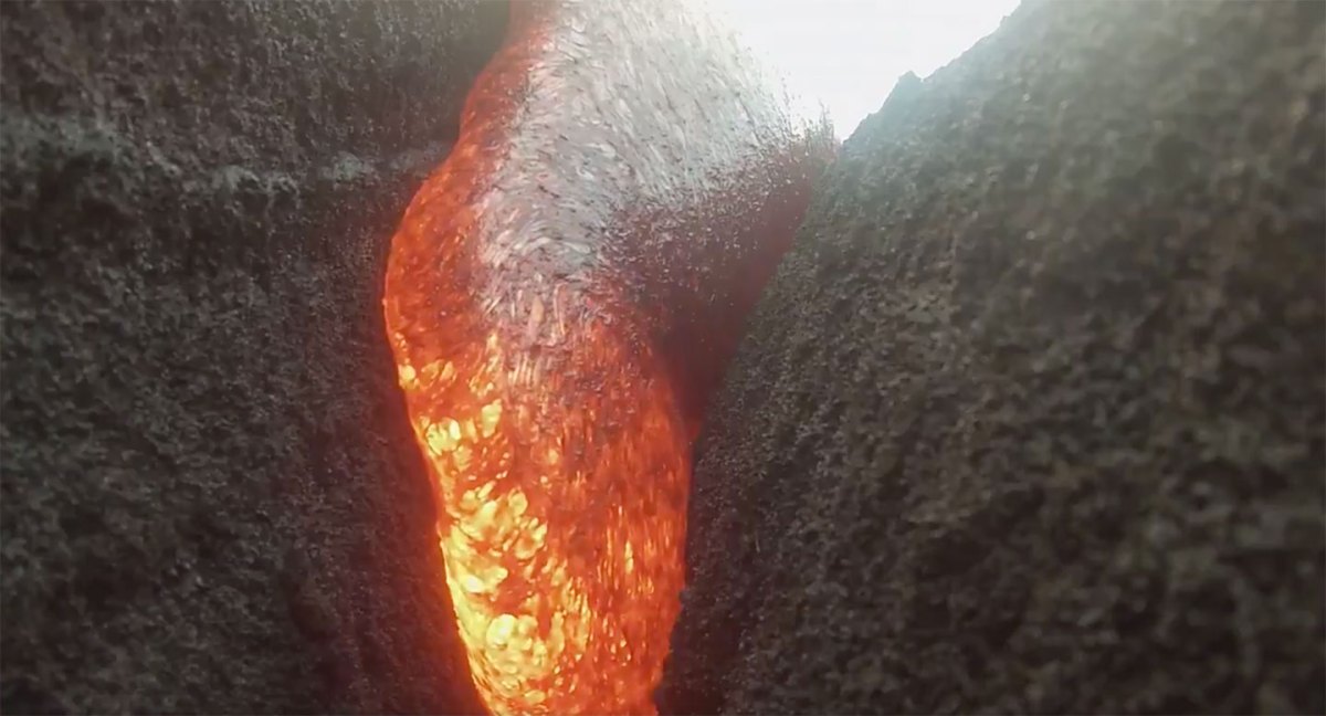 Screengrab of lava. (Storyful/Erik Storm)