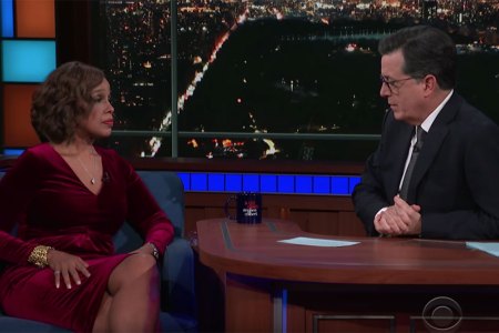 Gayle King on Stephen Colbert's 'Late Show.' (YouTube)