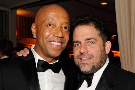 Russell Simmons and Brett Ratner attends the 2013 Vanity Fair Oscar Party hosted by Graydon Carter at Sunset Tower on February 24, 2013 in West Hollywood, California.  (Photo by Kevin Mazur/VF13/WireImage)