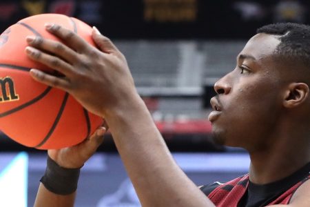 Sedee Keita #24 of the South Carolina Gamecocks is one of the success stories of 22ft Academy. But there are plenty of horror stories now emerging.   (Photo by Ronald Martinez/Getty Images)