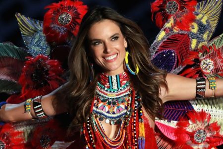 Victoria's Secret Angel Alessandra Ambrosio walks the runway for Swarovski Sparkles In the 2017 Victoria's Secret Fashion Show at Mercedes-Benz Arena on November 20, 2017 in Shanghai, China.  (Photo by Lintao Zhang/Getty Images for Swarovski)
