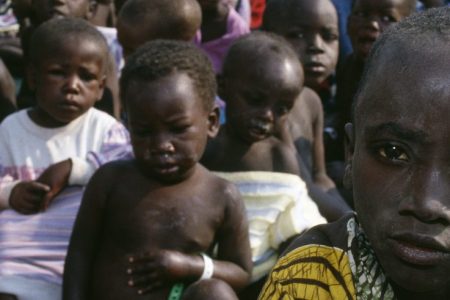 Rwandan orphans in Ndosho in 1994. (Charles Caratini/Sygma via Getty Images)