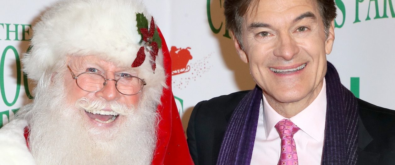 Santa Claus and Dr. Oz at 86th Annual Hollywood Christmas Parade. (David Livingston/Getty Images)