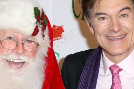 Santa Claus and Dr. Oz at 86th Annual Hollywood Christmas Parade. (David Livingston/Getty Images)