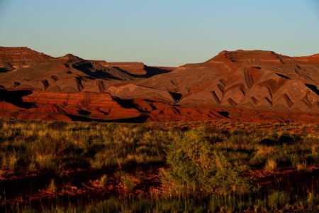 The landscape is varied in the southern portion of Bears Ears National Monument as evidenced as the sun sets June 13, 2017 near Mexican Hat, UT. (Photo by Katherine Frey/The Washington Post via Getty Images)