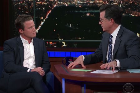 Billy Bush on Stephen Colbert. (YouTube)