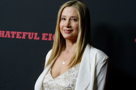 Actress Mira Sorvino attends the premiere of The Weinstein Company's 'The Hateful Eight' at ArcLight Cinemas Cinerama Dome on December 7, 2015 in Hollywood, California. (Photo by Kevork Djansezian/Getty Images)