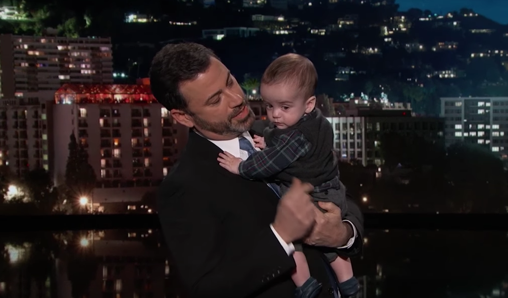 Jimmy Kimmel and his son Billy. (YouTube/ABC)