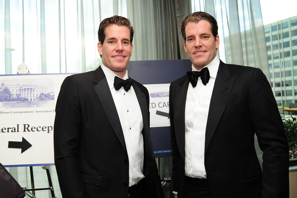 Twins Cameron and Tyler Winklevoss