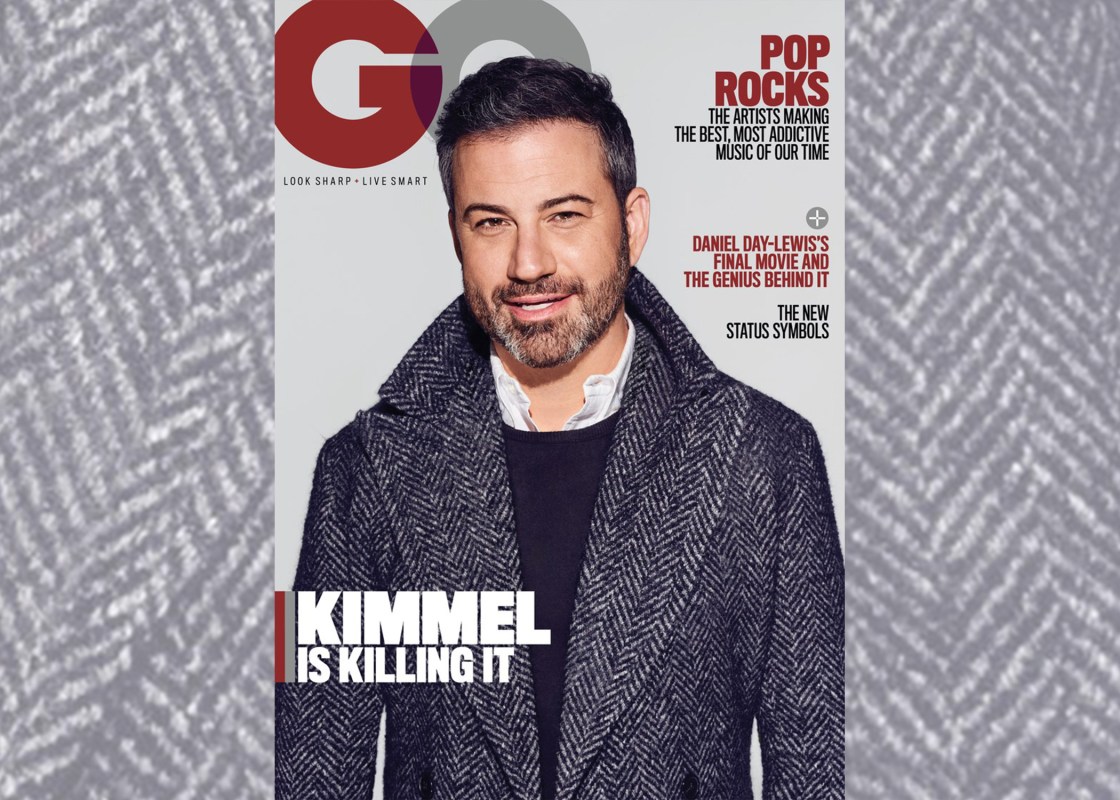 Jimmy Kimmel on the cover of GQ's February issue. (GQ)
