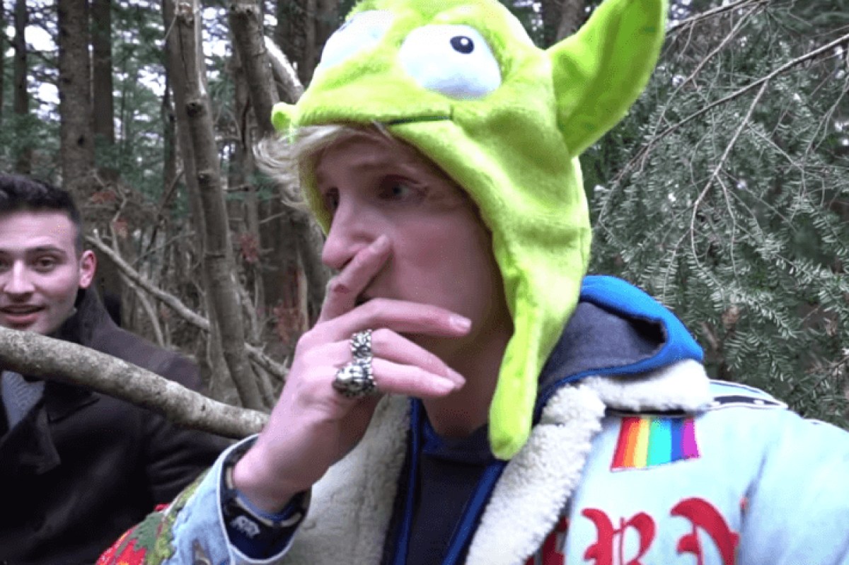 Logan Paul in his controversial video. (YouTube)
