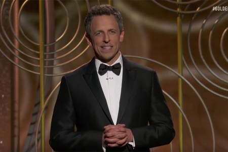 Seth Meyers at the 2018 Golden Globes. (YouTube/NBC)